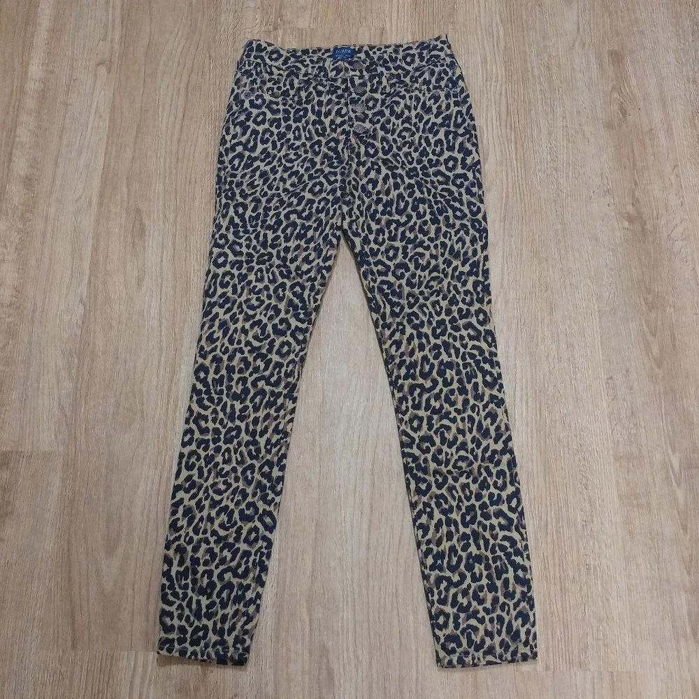 J. Crew Leopard Print High Rise Skinny Jean Size 25 NWT